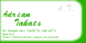 adrian takats business card